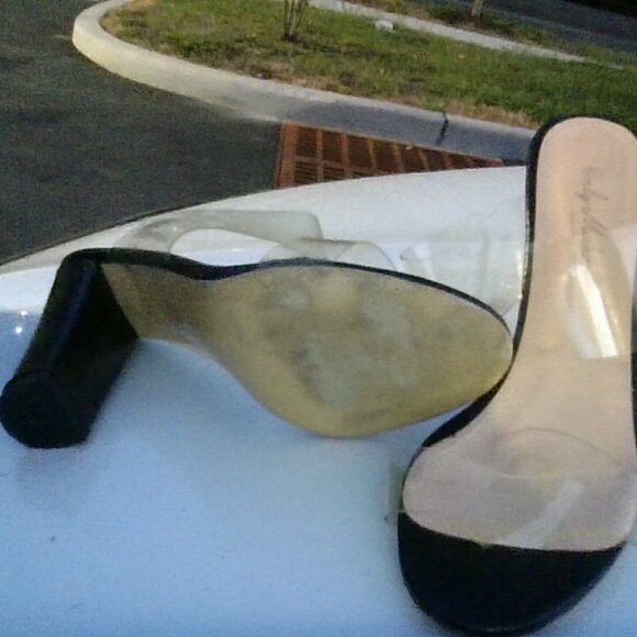 Only Maker Clear Strap Heels – Black Toe Cap, Y2K-Inspired, Size 9.5-10 - Picture 4 of 4